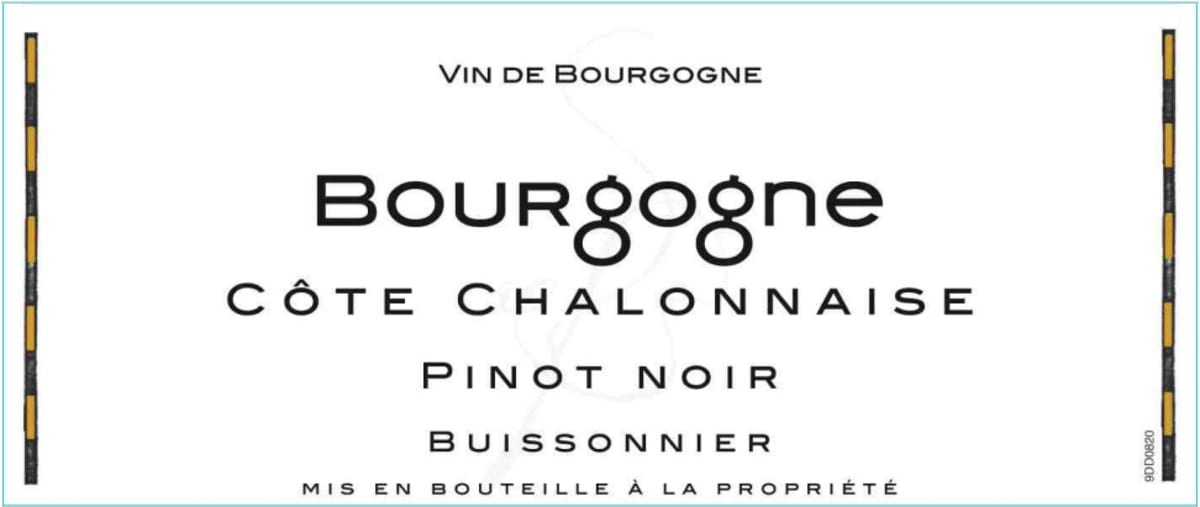 Vignerons de Buxy Bourgogne Cote Chalonnaise Buissonnier Rouge 2012 Front Label