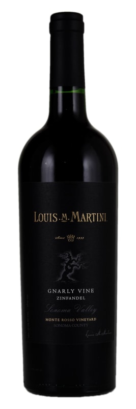 Louis Martini Monte Rosso Gnarly Vine Zinfandel 2015 Front Bottle Shot