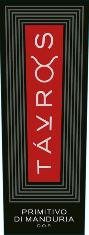 Tavros Primitivo di Manduria 2015 Front Label