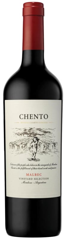 Bodega Cuarto Dominio Chento Malbec 2012 Front Bottle Shot