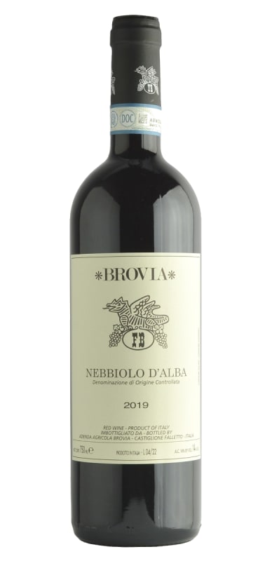 Brovia Nebbiolo d'Alba 2019 Front Bottle Shot