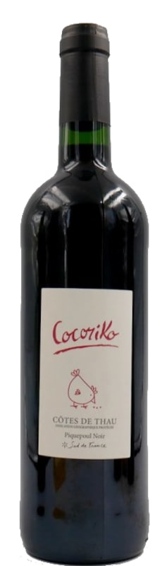 Domaine la Grangette Piquepoul Noir Cocoriko Cotes de Thau 2018 Front Bottle Shot