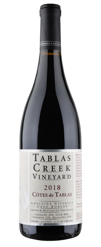 Tablas Creek Cotes de Tablas Rouge 2018 Front Bottle Shot