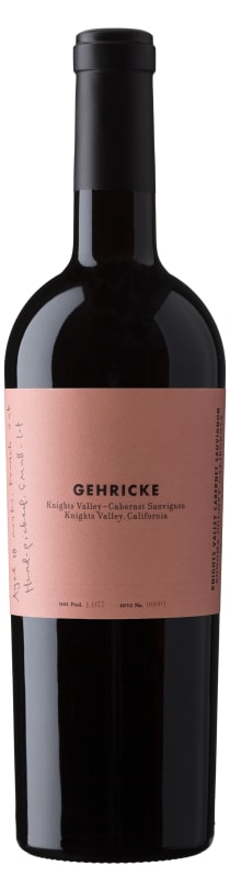 Gehricke Knights Valley Cabernet Sauvignon 2014 Front Bottle Shot