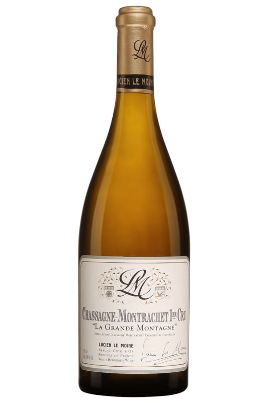 Lucien Le Moine Chassagne-Montrachet Grande Montagne Premier Cru 2022 Front Bottle Shot