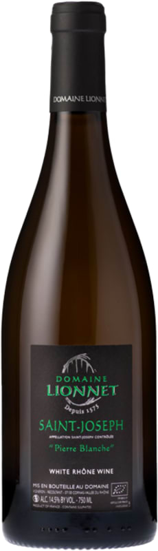 Domaine Lionnet Saint-Joseph Blanc Pierre Blanche 2020 Front Bottle Shot