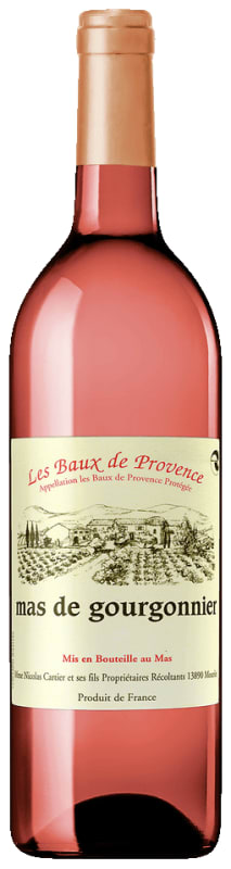 Mas de Gourgonnier Les Baux de Provence Rose 2025 Front Bottle Shot