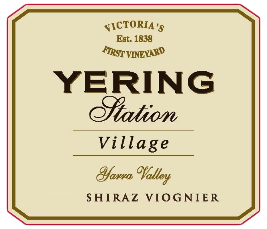 Yering Station Village Shiraz Viognier 2015 Front Label