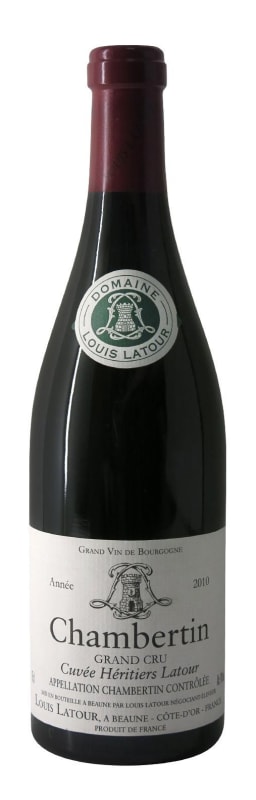 Louis Latour Chambertin Cuvee Heritiers Grand Cru 2010 Front Bottle Shot