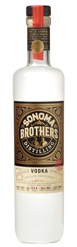 Sonoma Brothers Vodka Front Bottle Shot