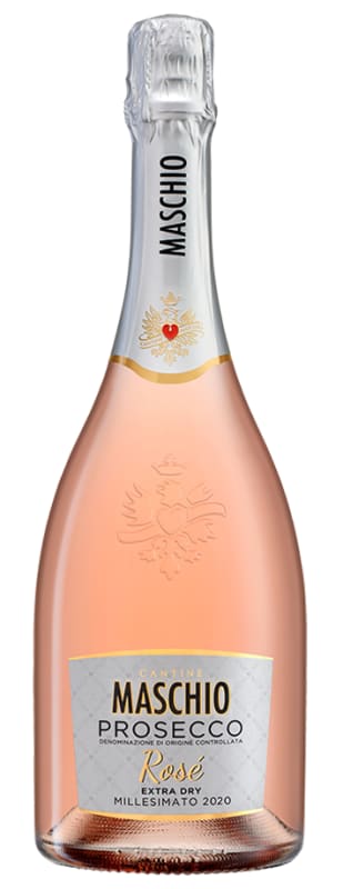 Cantine Maschio Prosecco Rose Extra Dry 2020 Front Bottle Shot