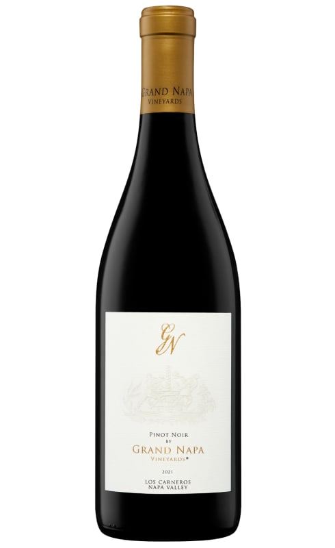Grand Napa Vineyards Los Carneros Pinot Noir 2021 Front Bottle Shot