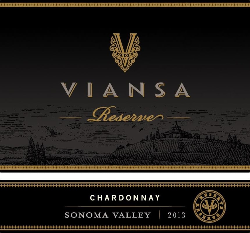 Viansa Winery Reserve Chardonnay 2013 Front Label