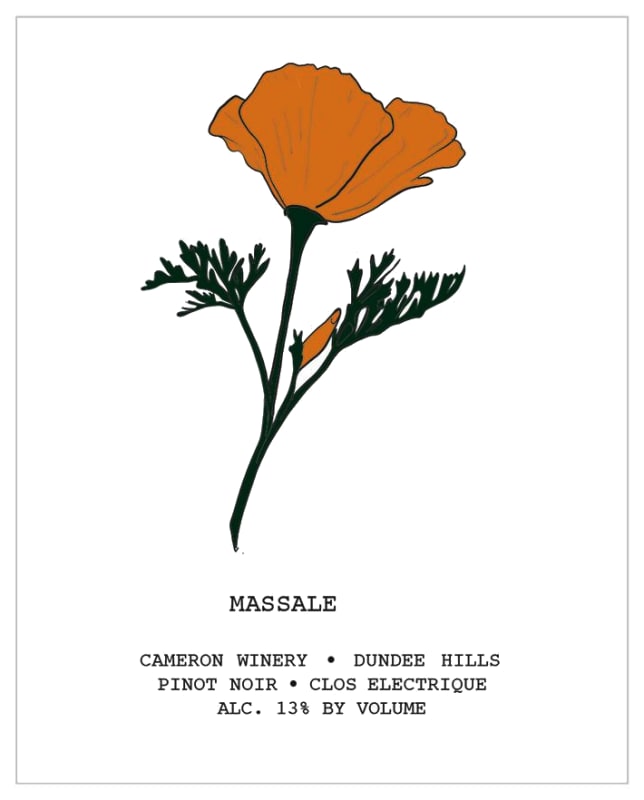 Cameron Winery Clos Electrique Massale Pinot Noir 2017 Front Label