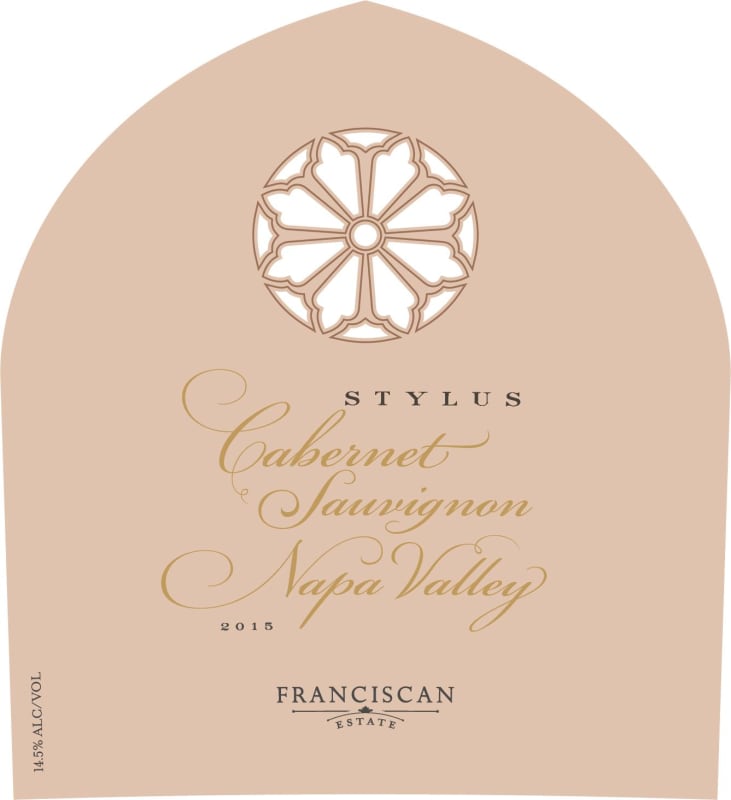 Franciscan Estate Stylus Cabernet Sauvignon 2015 Front Label