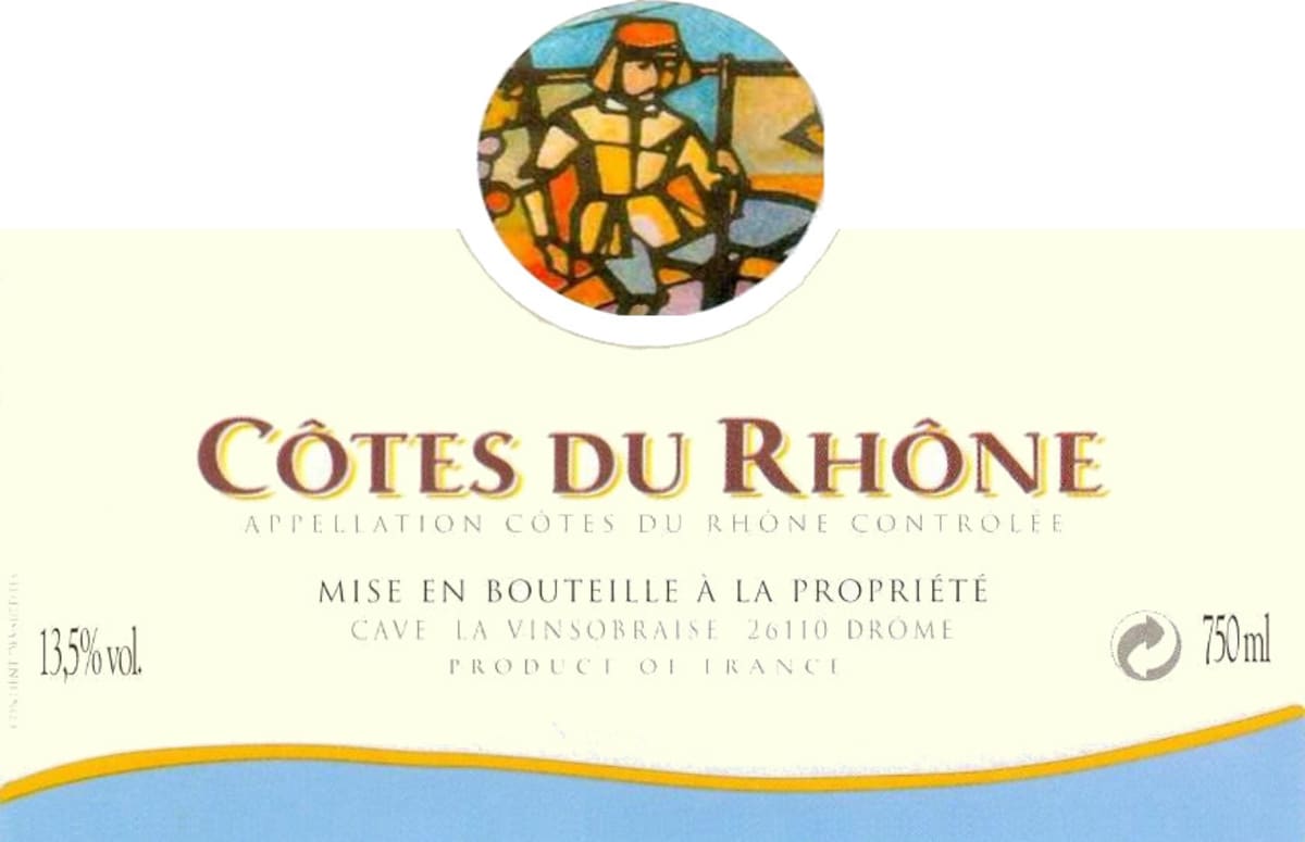La Vinsobraise Cotes du Rhone 2016 Front Label