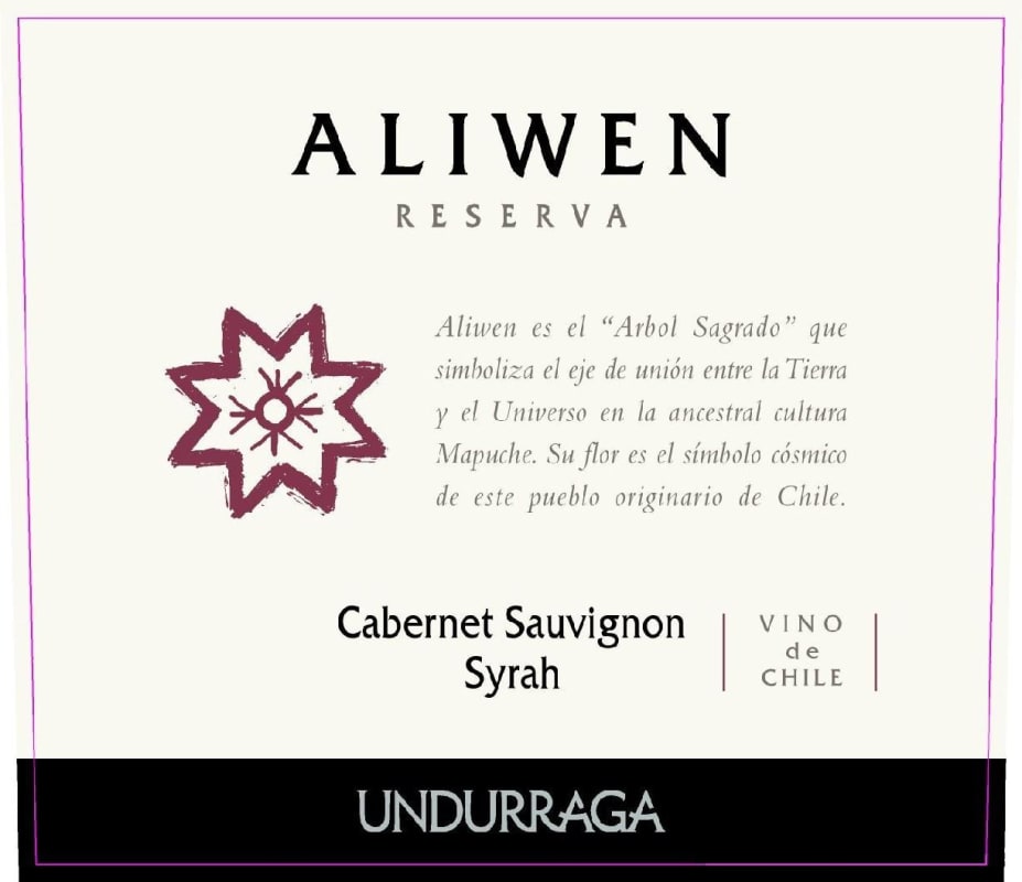 Undurraga Aliwen Reserva Cabernet Sauvignon Shiraz 2006 Front Label