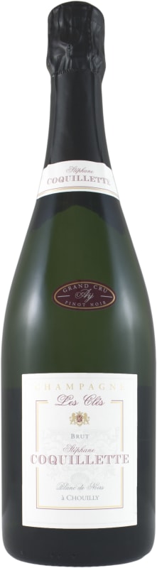 Stephane Coquillette Cuvee Les Cles Blanc de Noirs Front Bottle Shot