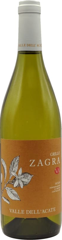 Valle Dell'Acate Zagra Grillo 2020 Front Bottle Shot