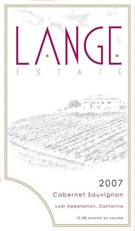 Lange Estate Estate Cabernet Sauvignon 2007 Front Label