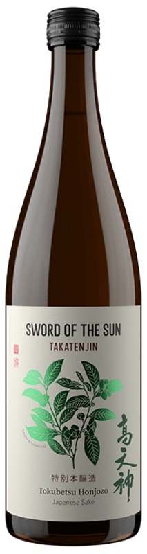 Takatenjin Sword of the Sun Tokubetsu Honjozo Sake (720ML) Front Bottle Shot