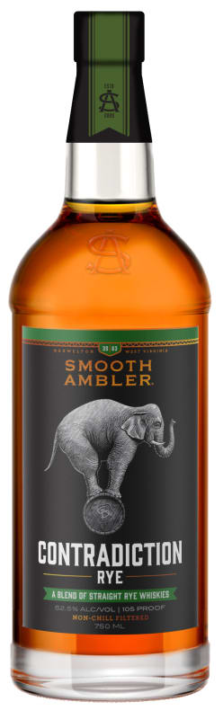 Smooth Ambler Contradiction Rye Whiskey Front Bottle Shot