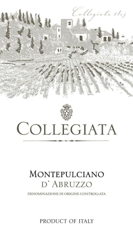 Collegiata Montepulciano d'Abruzzo 2016 Front Label