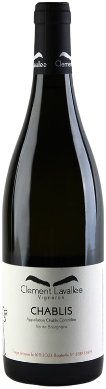 Clement Lavallee Chablis 2023 Front Bottle Shot
