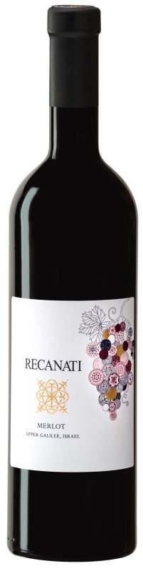 Recanati Upper Galilee Merlot (OU Kosher) 2019 Front Bottle Shot