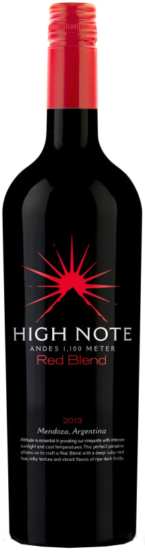 High Note Red Blend 2013 Front Bottle Shot