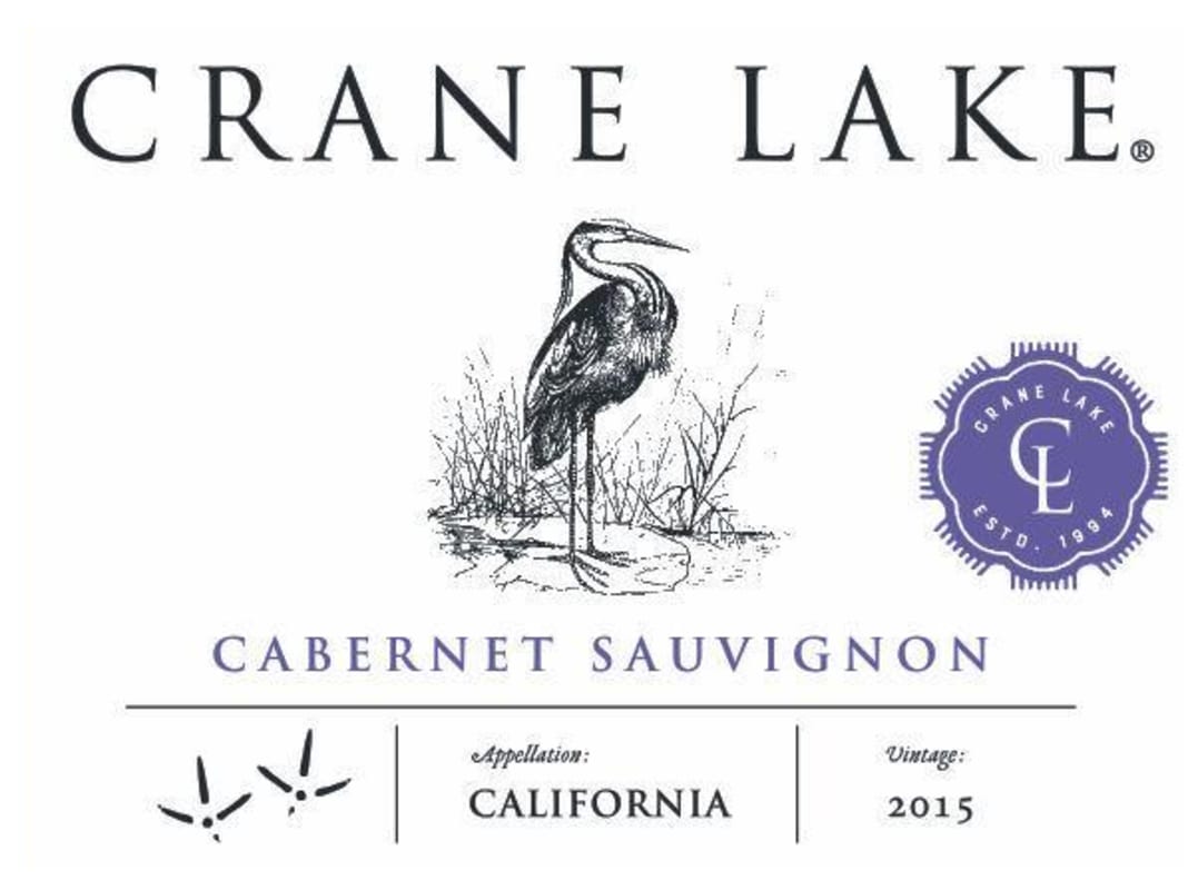 Crane Lake Cellars Cabernet Sauvignon 2015 Front Label