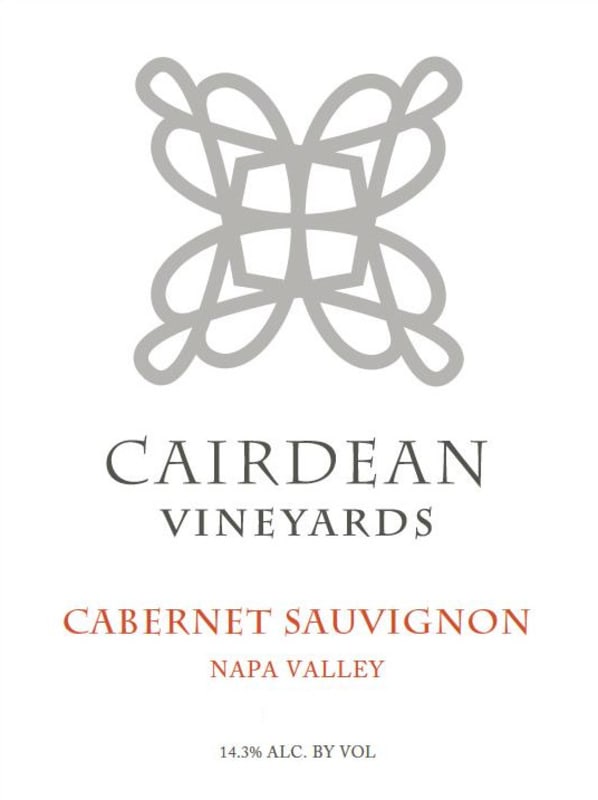 Cairdean Vineyards Cabernet Sauvignon 2012 Front Label