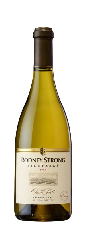 Rodney Strong Chalk Hill Chardonnay 2016 Front Bottle Shot