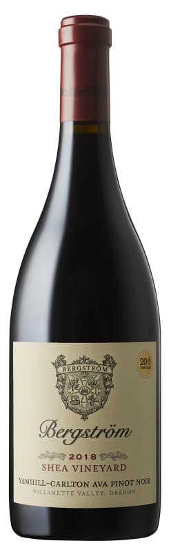 Bergstrom Shea Vineyard Pinot Noir 2018 Front Bottle Shot