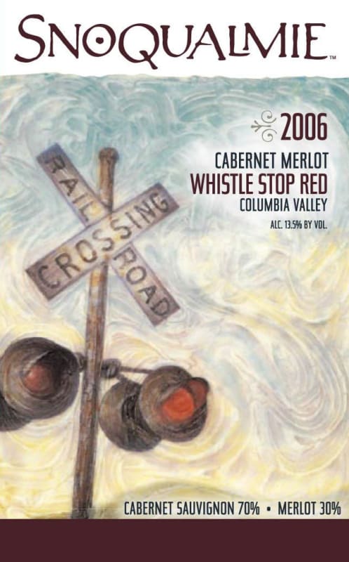 Snoqualmie Whistle Stop Red 2006 Front Label