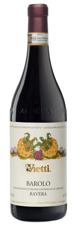 Vietti Barolo Ravera 2019 Front Bottle Shot