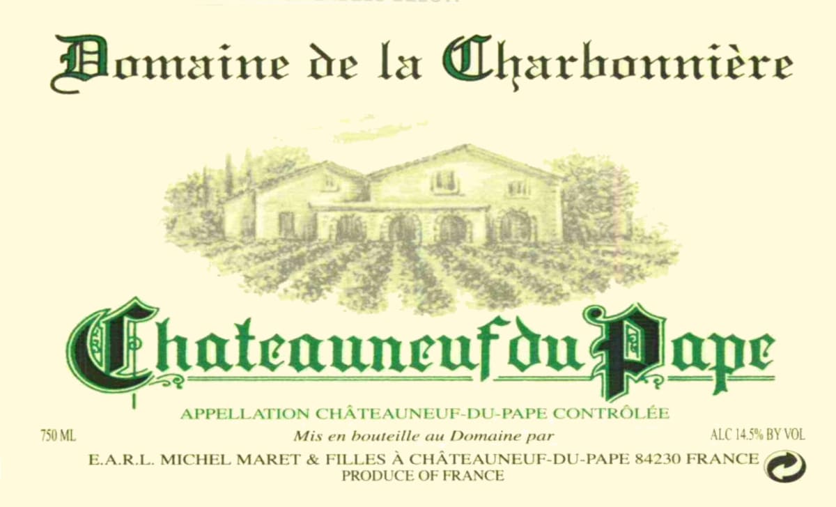 Domaine de la Charbonniere Chateauneuf-du-Pape Blanc 2013 Front Label