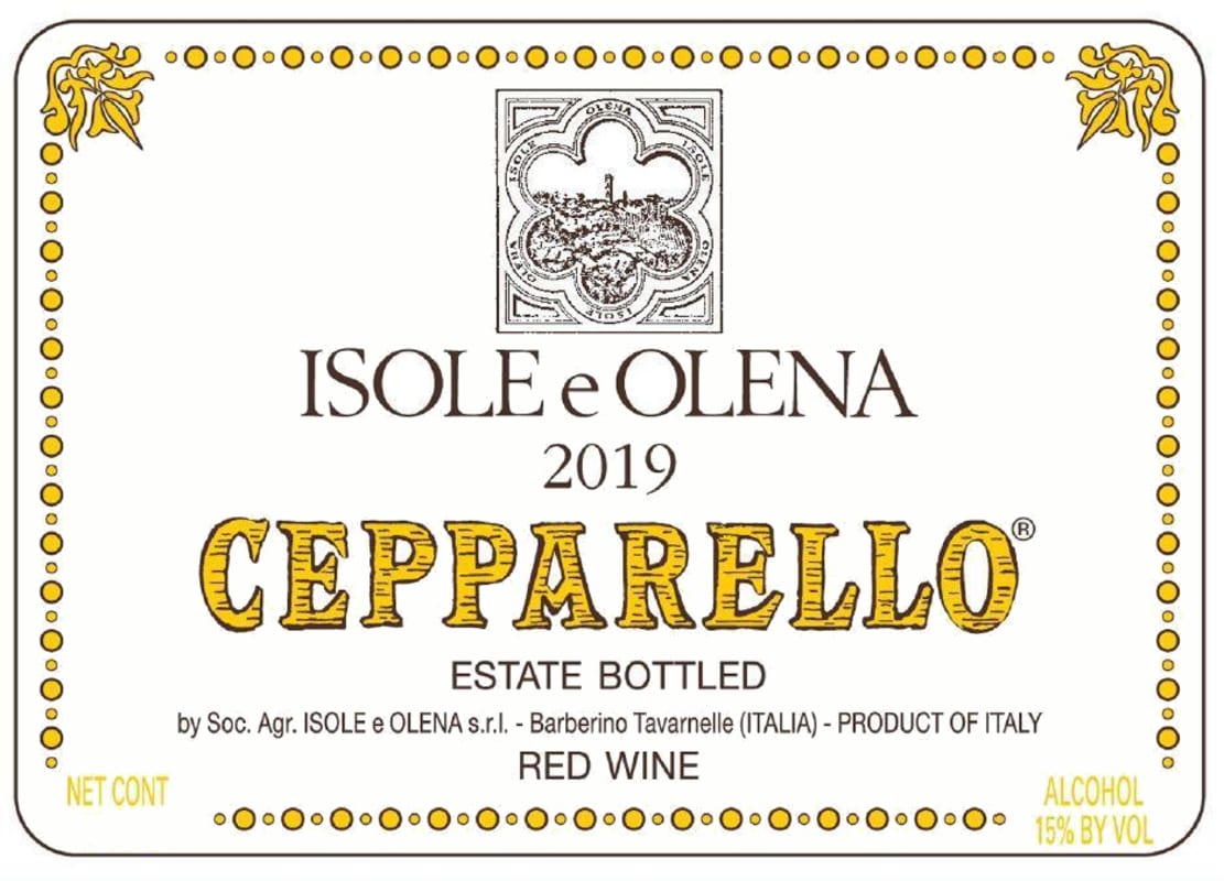 Isole e Olena Cepparello (1.5 Liter Magnum) 2019 Front Label