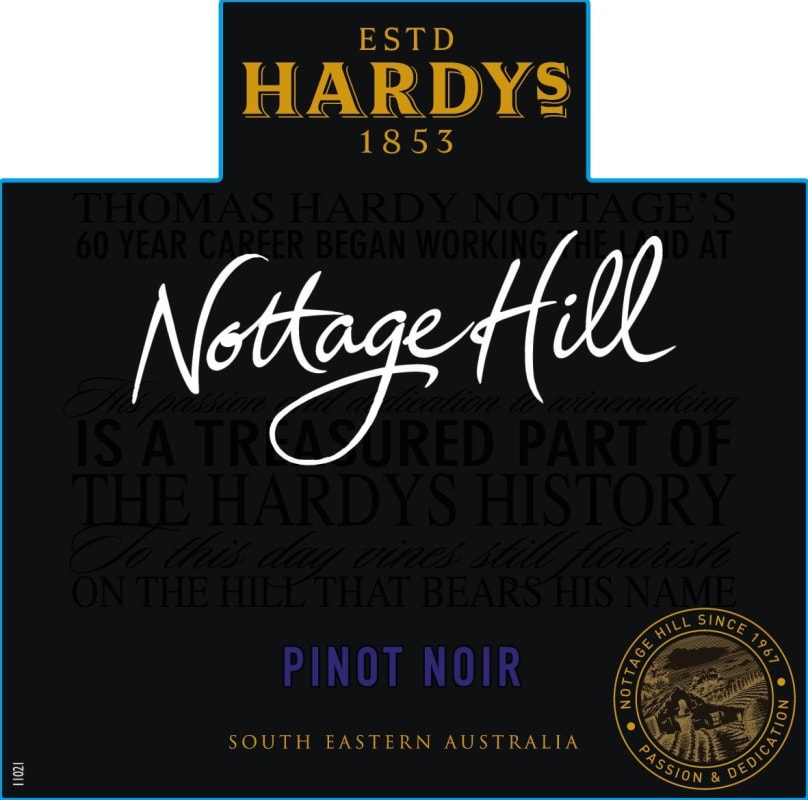 Hardys Nottage Hill Pinot Noir 2015 Front Label