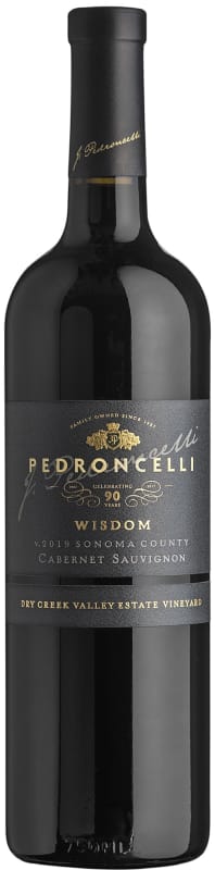 Pedroncelli Wisdom Cabernet Sauvignon 2019 Front Bottle Shot