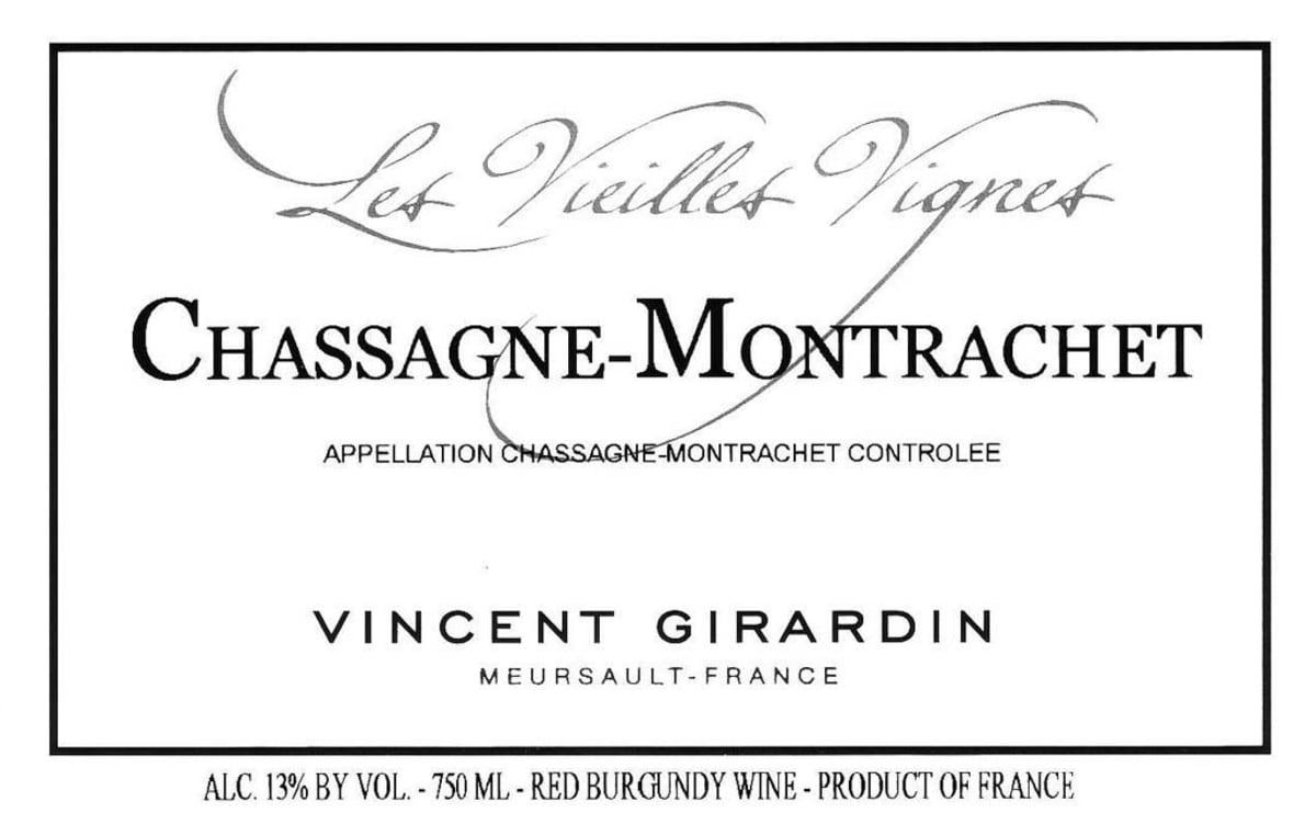Vincent Girardin Chassagne-Montrachet Les Vieilles Vignes Rouge 2014 Front Label