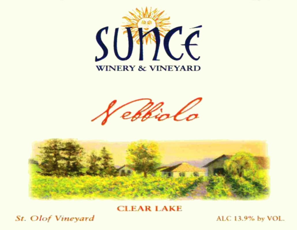 Sunce Winery St. Olaf Vineyard Nebbiolo 2006 Front Label