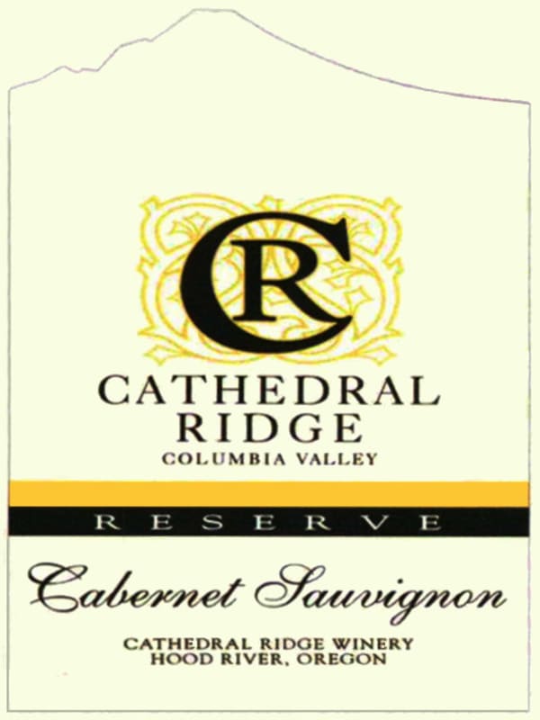 Cathedral Ridge Winery Reserve Cabernet Sauvignon 2012 Front Label