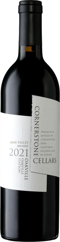 Cornerstone Cellars Oakville Station Red Wine 2021 Front Bottle Shot