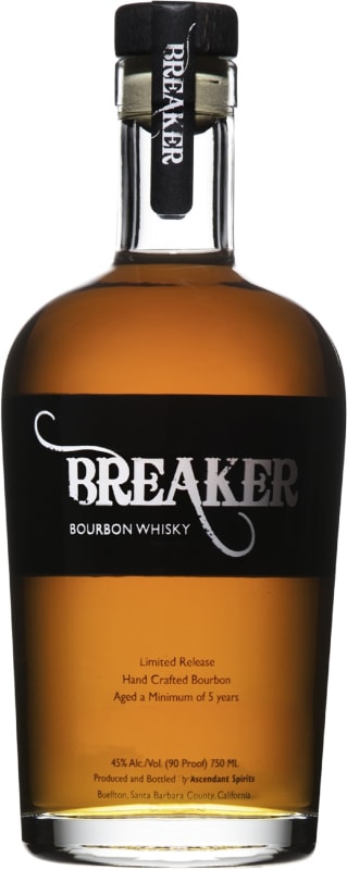 Breaker Bourbon Whiskey Front Bottle Shot