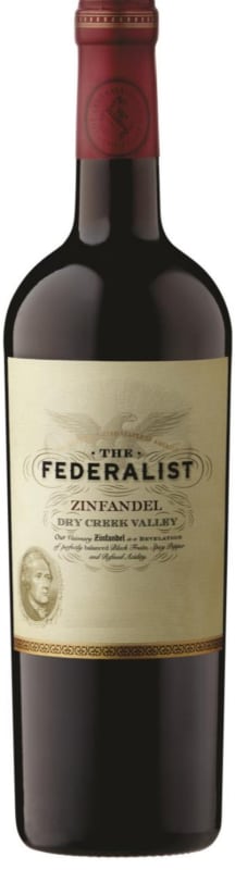 The Federalist Dry Creek Valley Zinfandel 2018 Front Bottle Shot