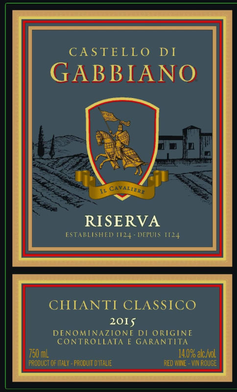 Gabbiano Chianti Classico Riserva 2015 Front Label