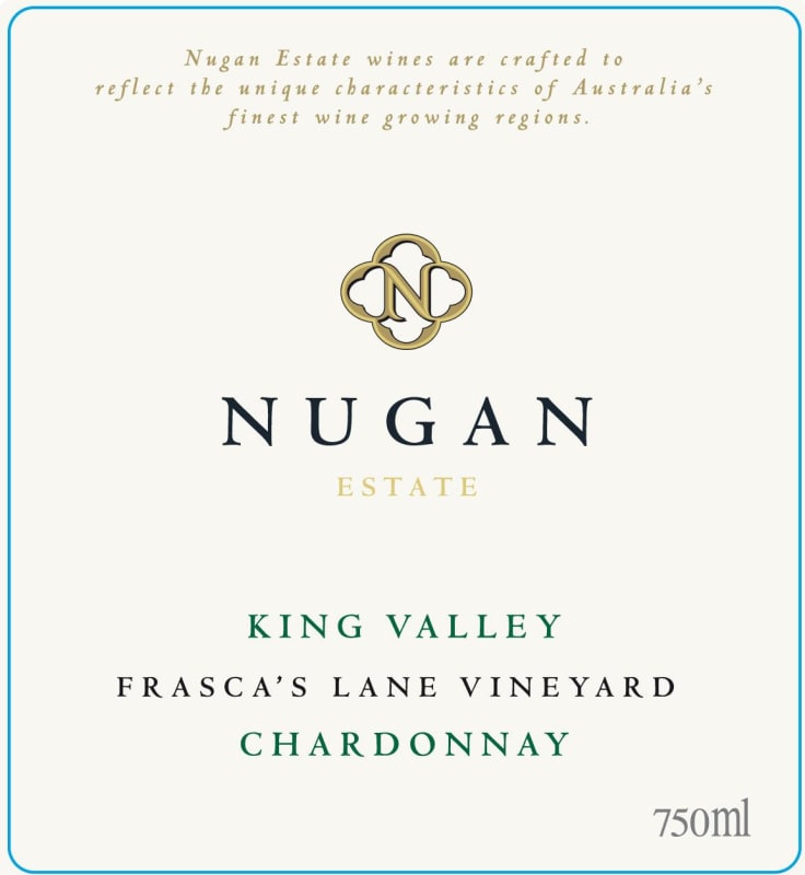 Nugan Estate Frasca's Lane Vineyard Chardonnay 2014 Front Label