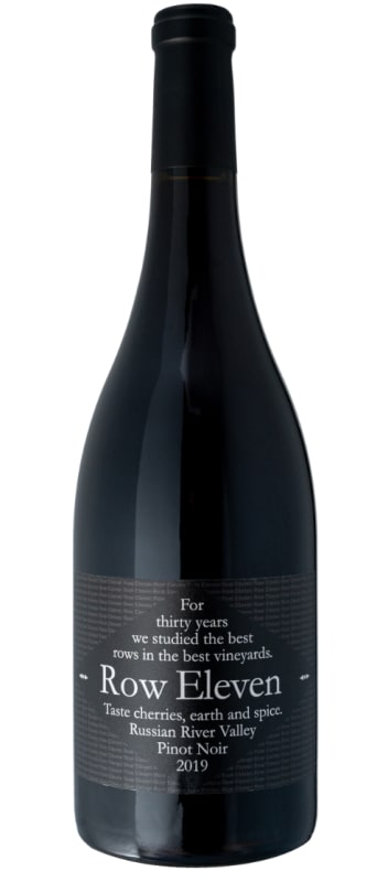 Row Eleven Russian River Pinot Noir 2019 Front Bottle Shot