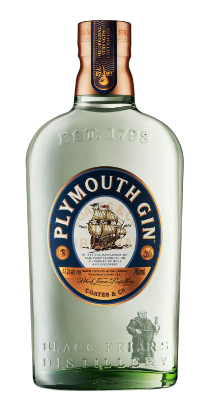 Plymouth Gin Plymouth English Gin Front Bottle Shot